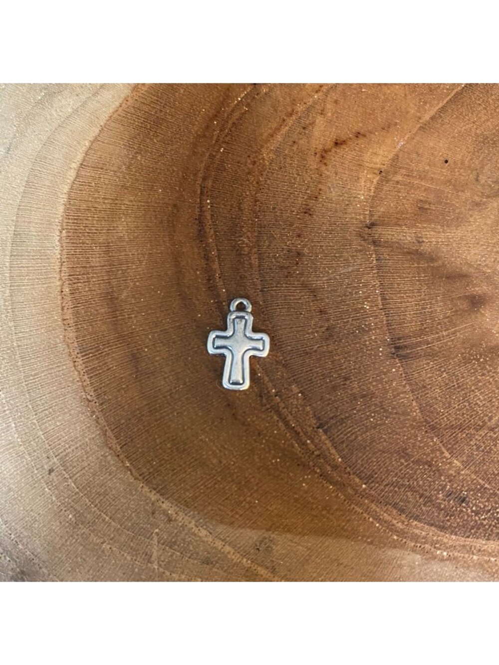 RETIRED James Avery Santa Barbara Cross Charm, Sterling Silver